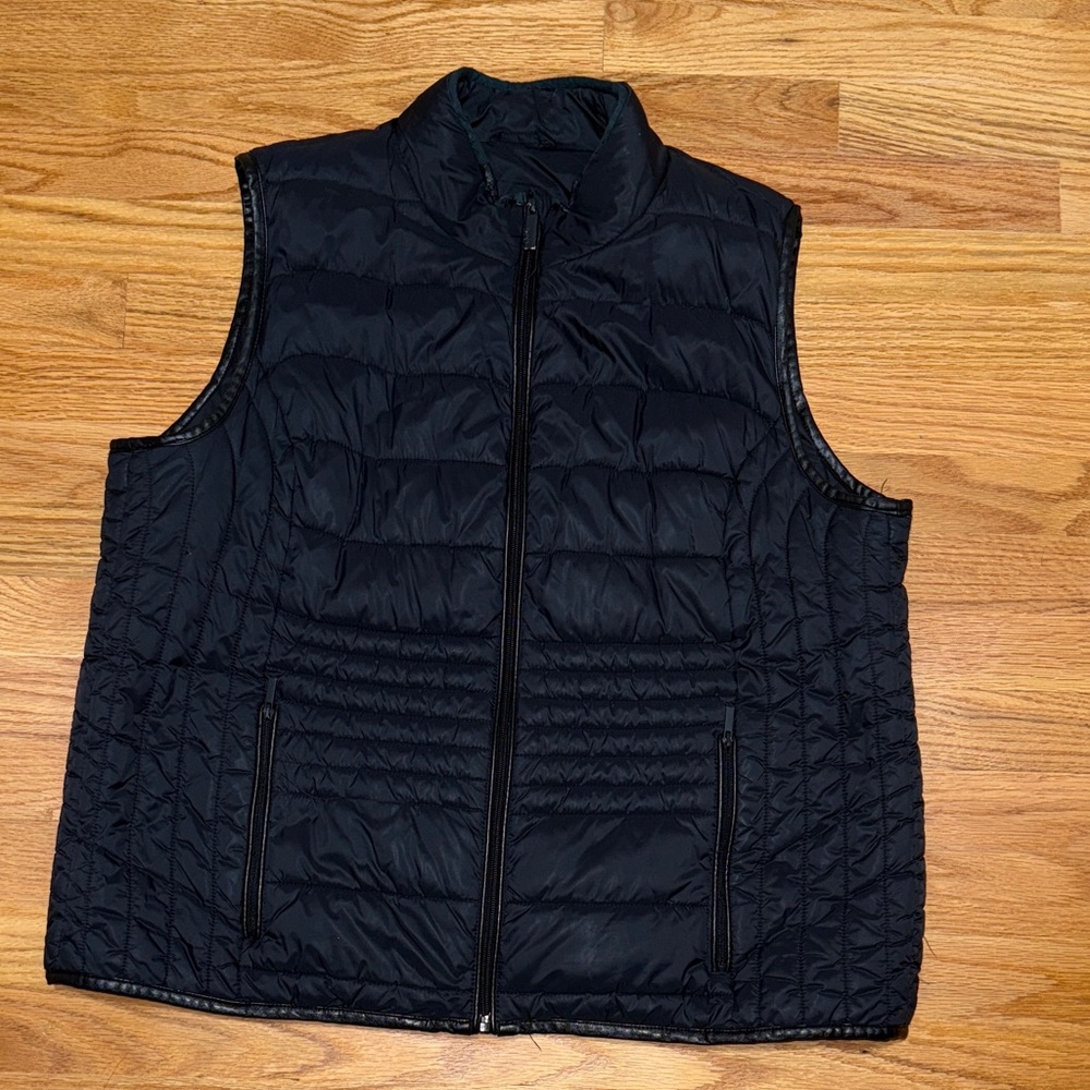 Women's Black Quilted Vest
